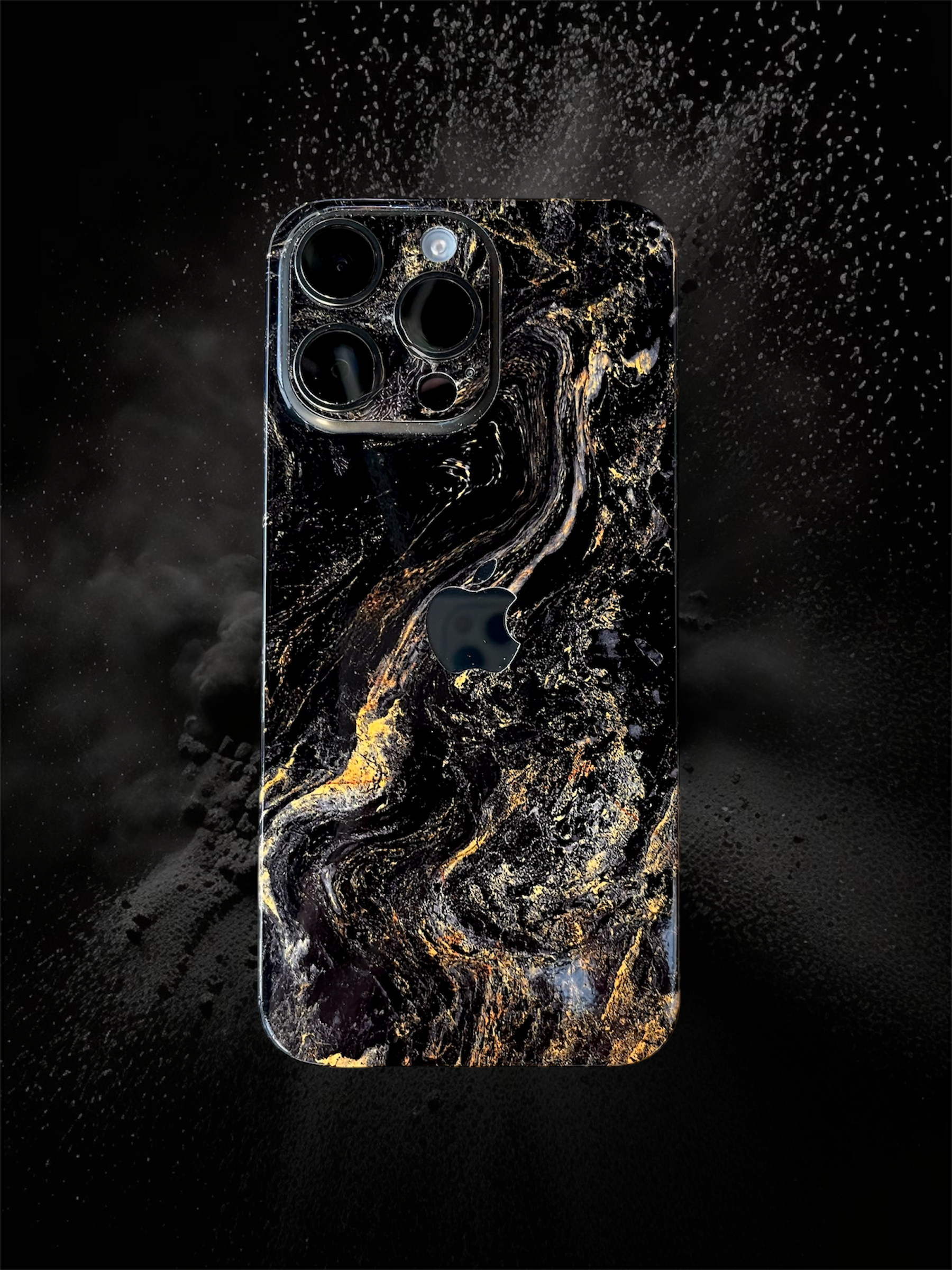 iPhone 16 Pro Skin Gold Black