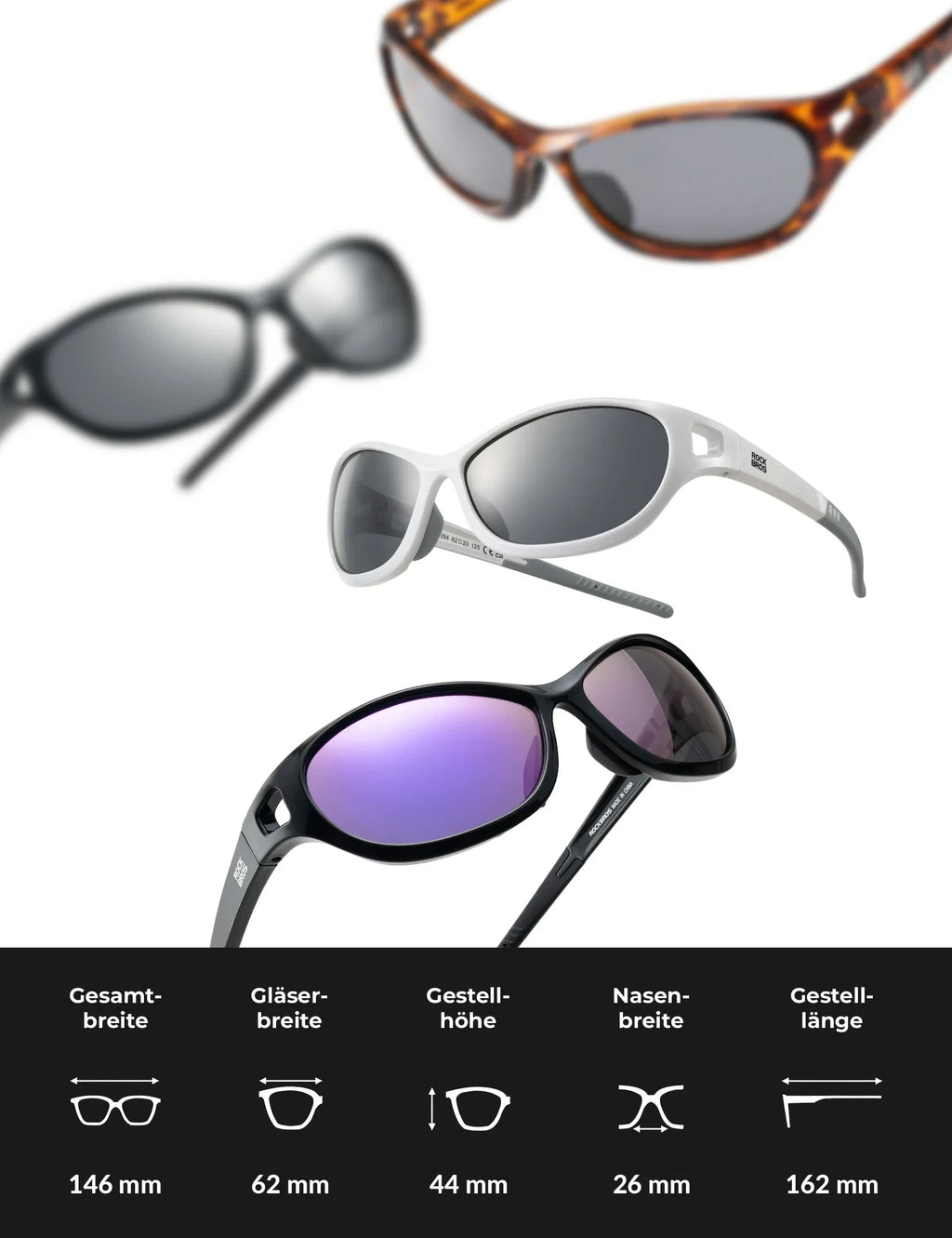 Polarisierte Sportsonnenbrille SP394 Ultralight & UV400
