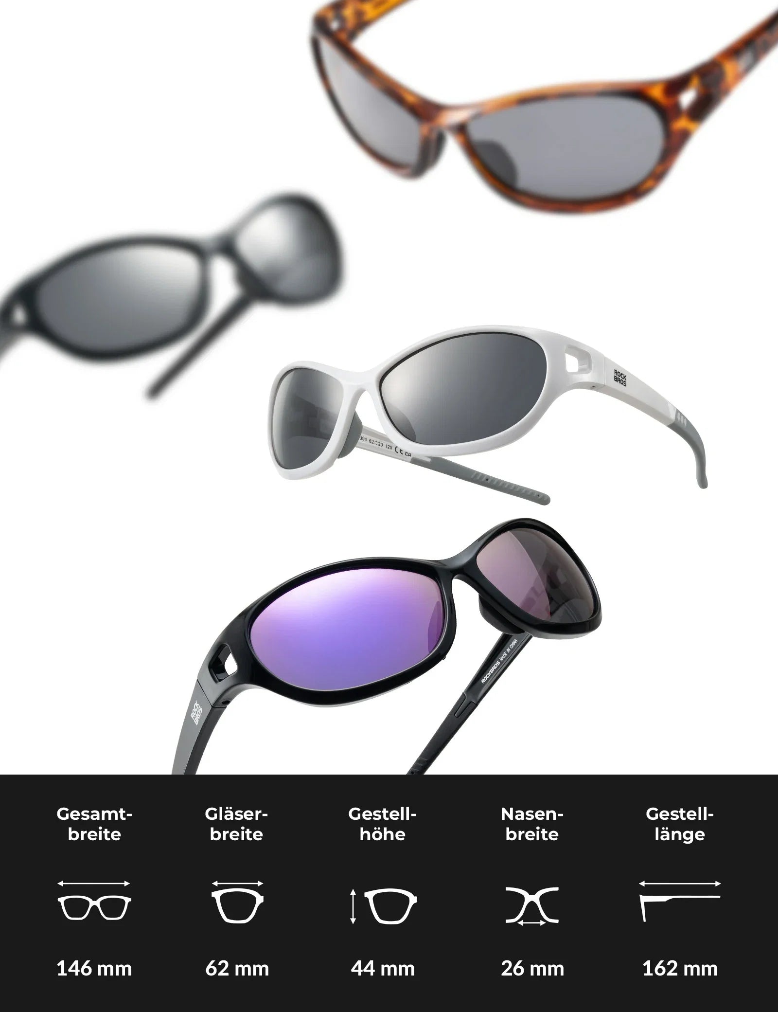 Polarisierte Sportsonnenbrille SP394 Ultralight & UV400