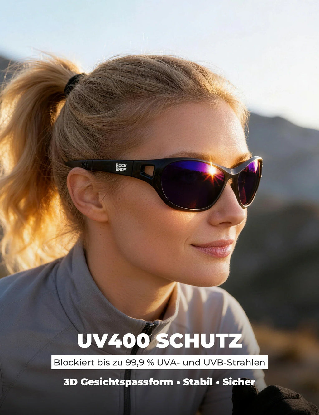 Polarisierte Sportsonnenbrille SP394 Ultralight & UV400