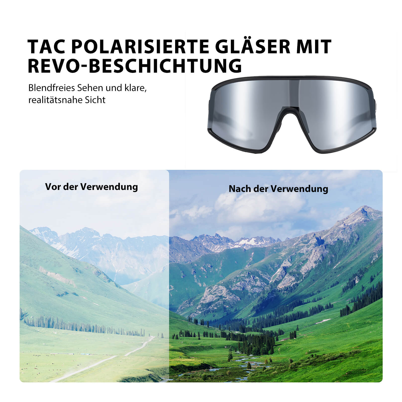 Polarisierte Ultraleichte Fahrradbrille in 4 Farben