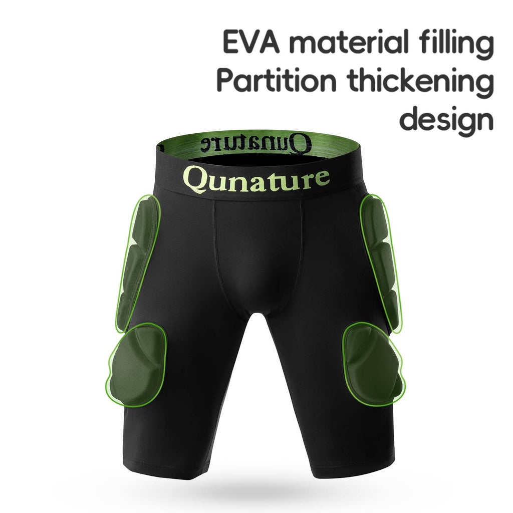 Qunature 3D Hüftpolster Protektorenhose mit EVA Crash Pad