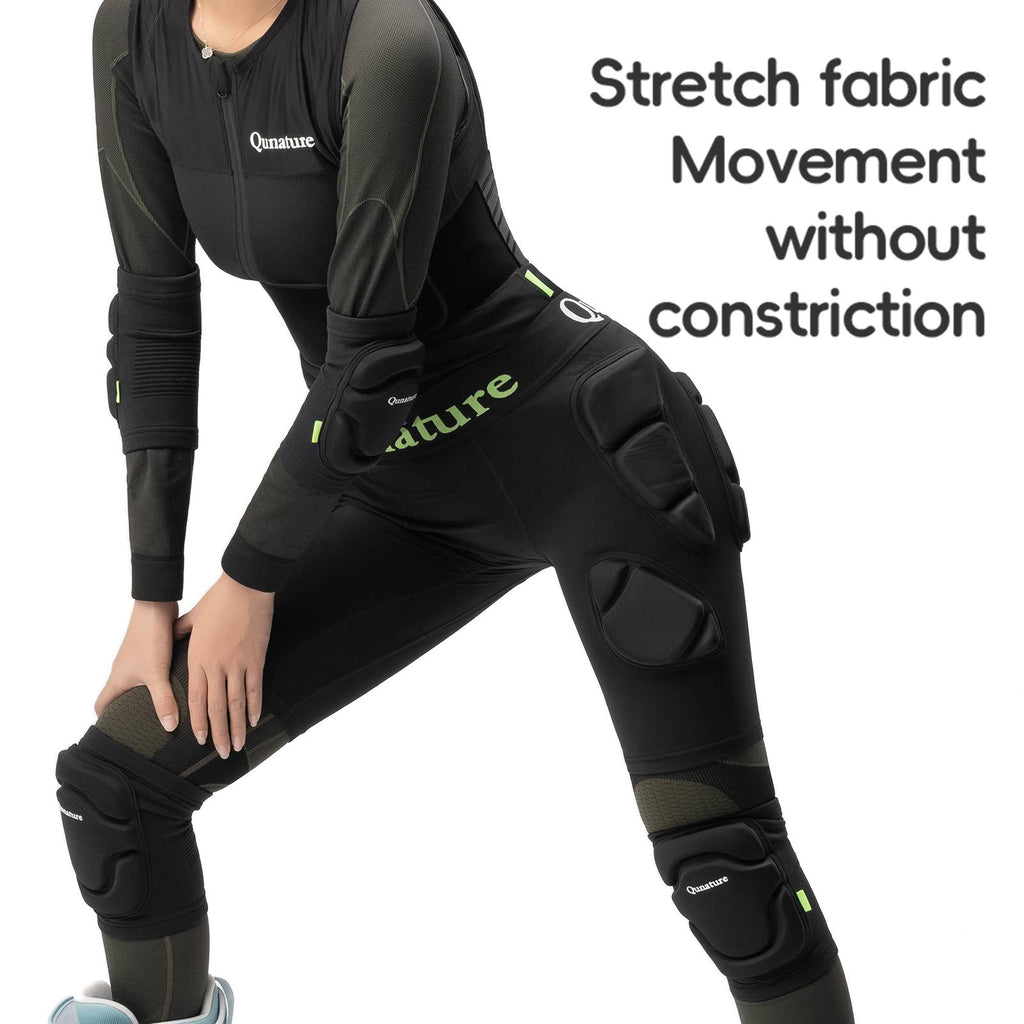 Qunature 3D Hüftpolster Protektorenhose mit EVA Crash Pad