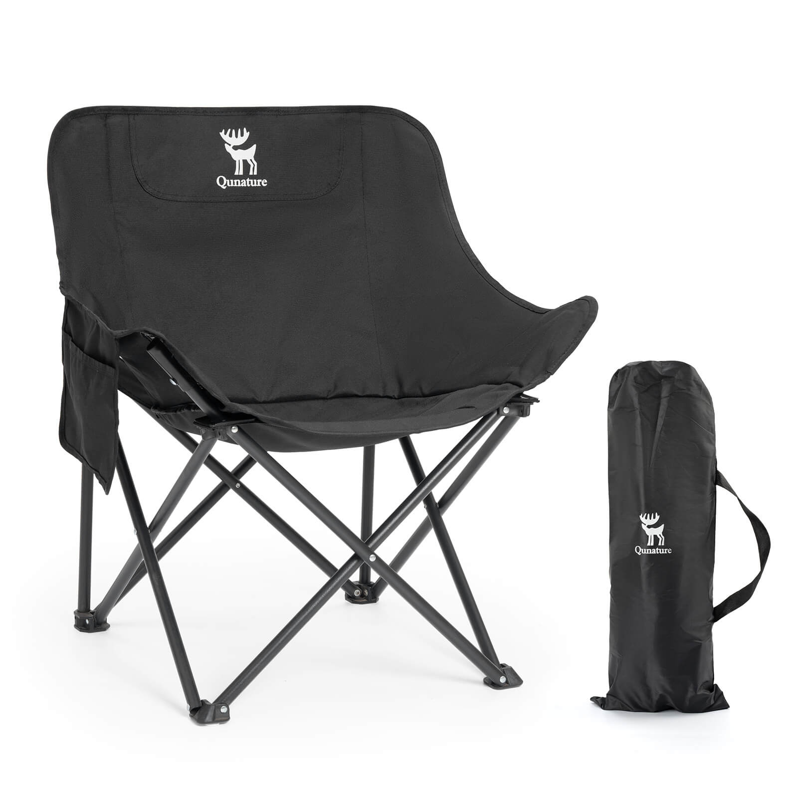 Qunature Campingstuhl Faltbar Tragbarer Camping Stuhl mit Tragetasche und Tragegriff 120KG/60KG