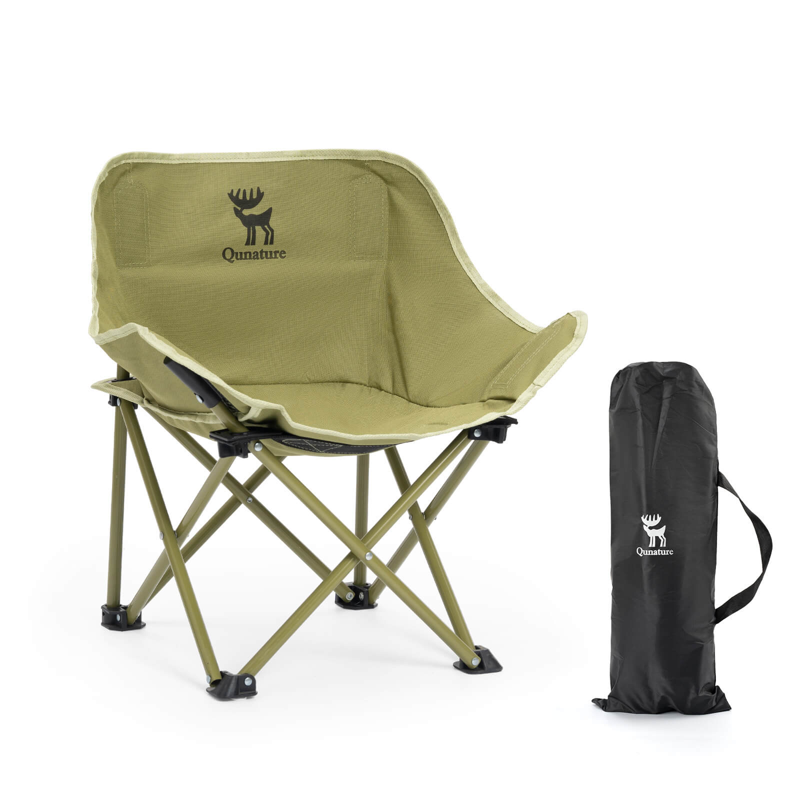 Qunature Campingstuhl Faltbar Tragbarer Camping Stuhl mit Tragetasche und Tragegriff 120KG/60KG