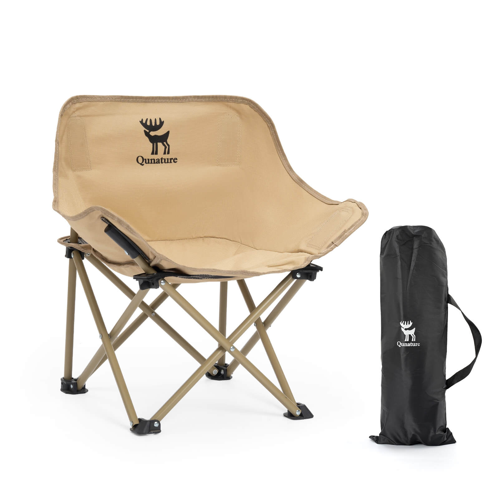 Qunature Campingstuhl Faltbar Tragbarer Camping Stuhl mit Tragetasche und Tragegriff 120KG/60KG