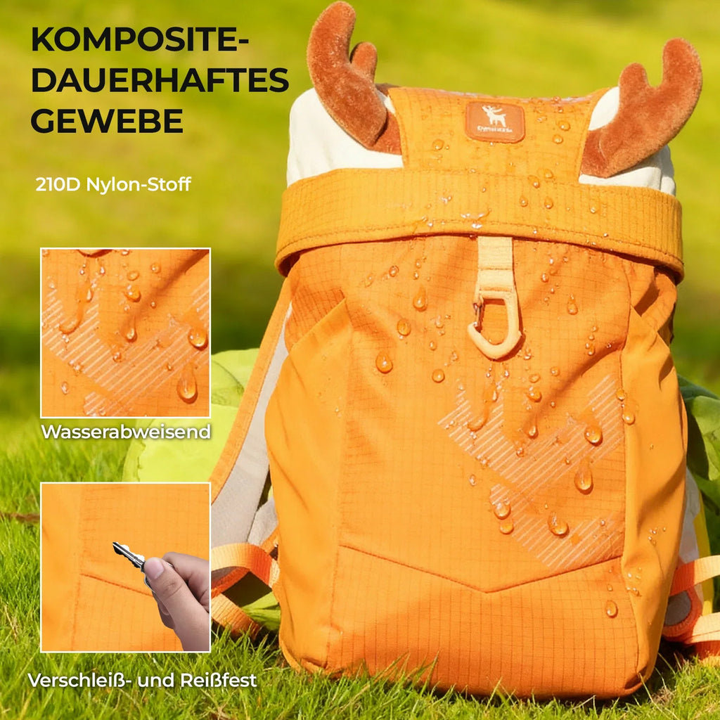 Qunature Kinderrucksack 8L mit Hirsch-Design Wasserdicht 6-10 Jahre
