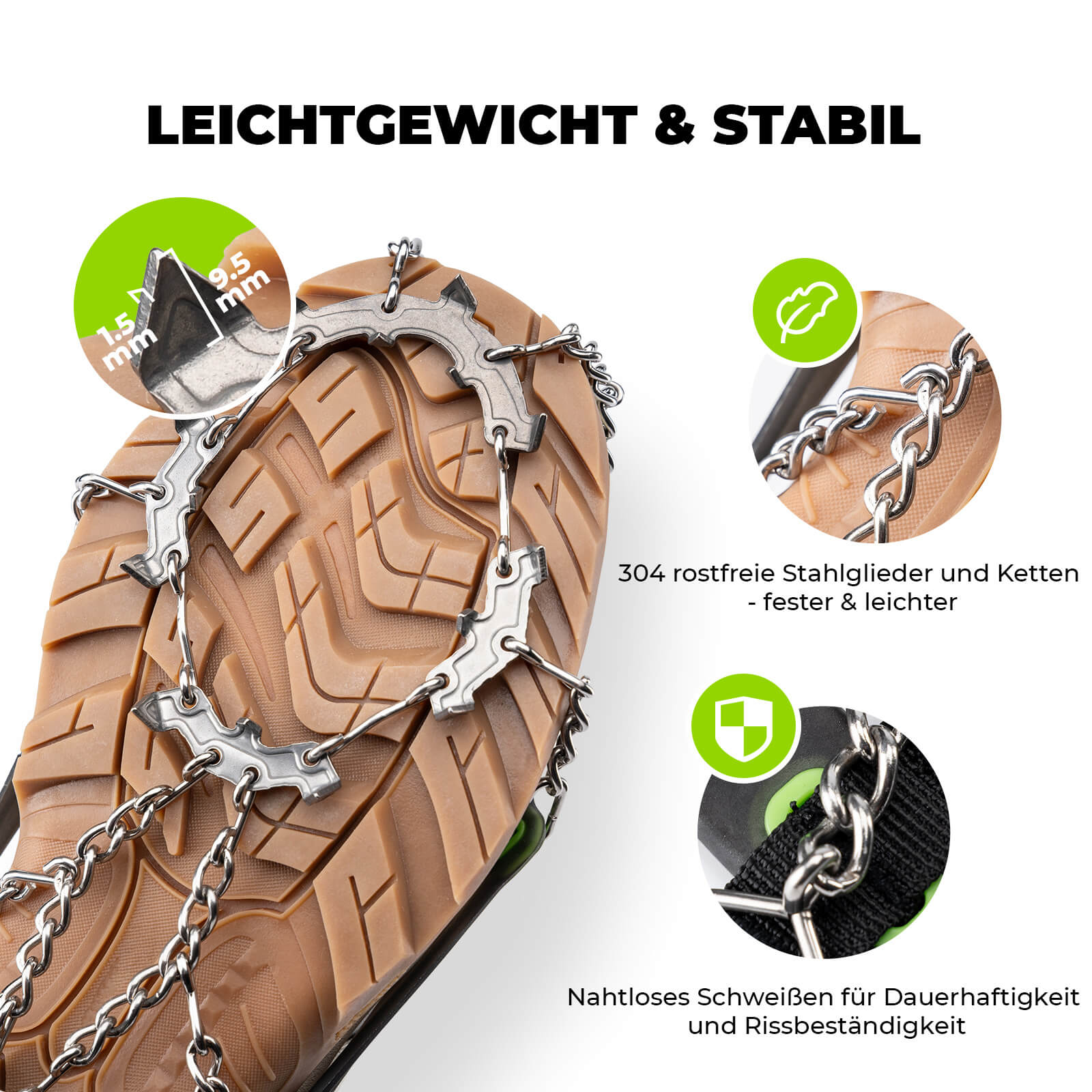 Qunature Leichtgewichtige Eispickel für Wander