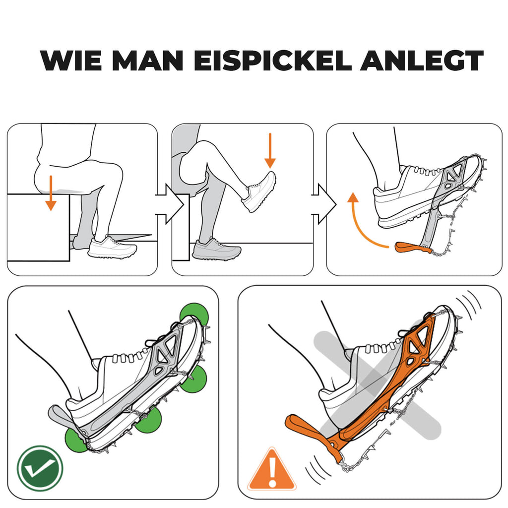 Qunature Leichtgewichtige Eispickel für Wander