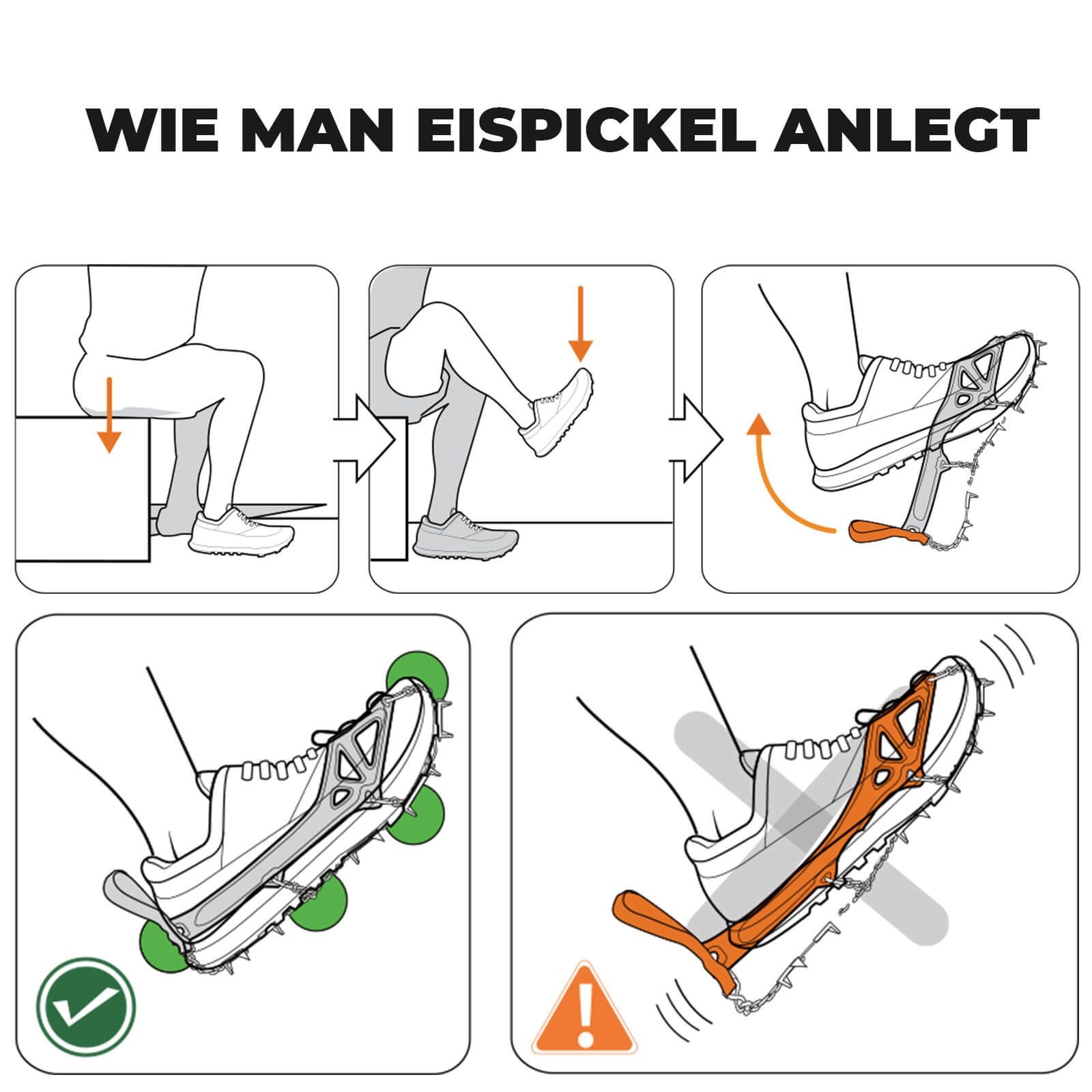 Qunature Leichtgewichtige Eispickel für Wander