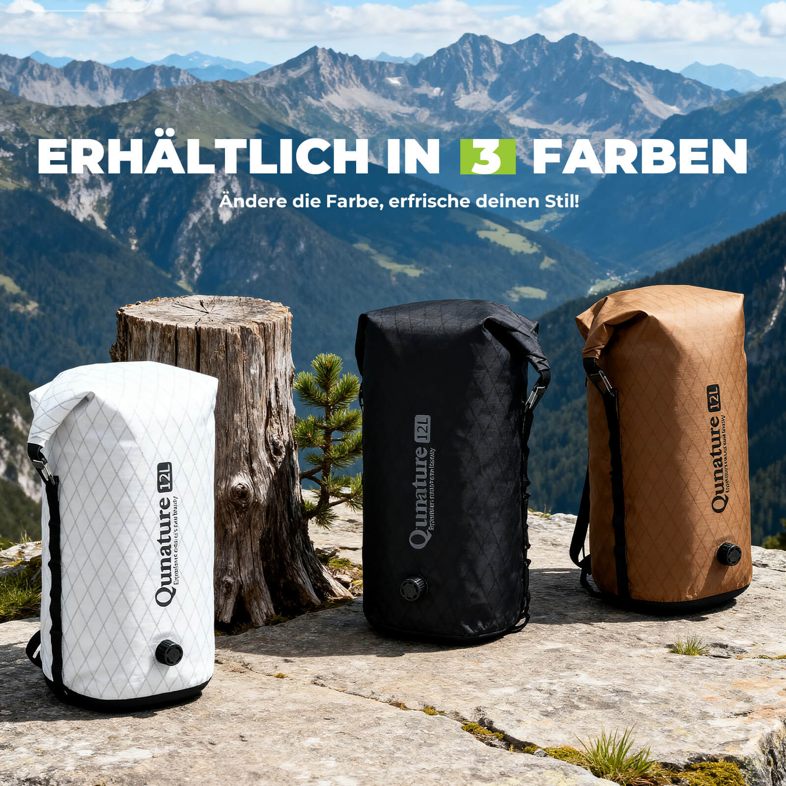 Qunature Lenkertasche 6L/12L Wasserdicht & Leicht