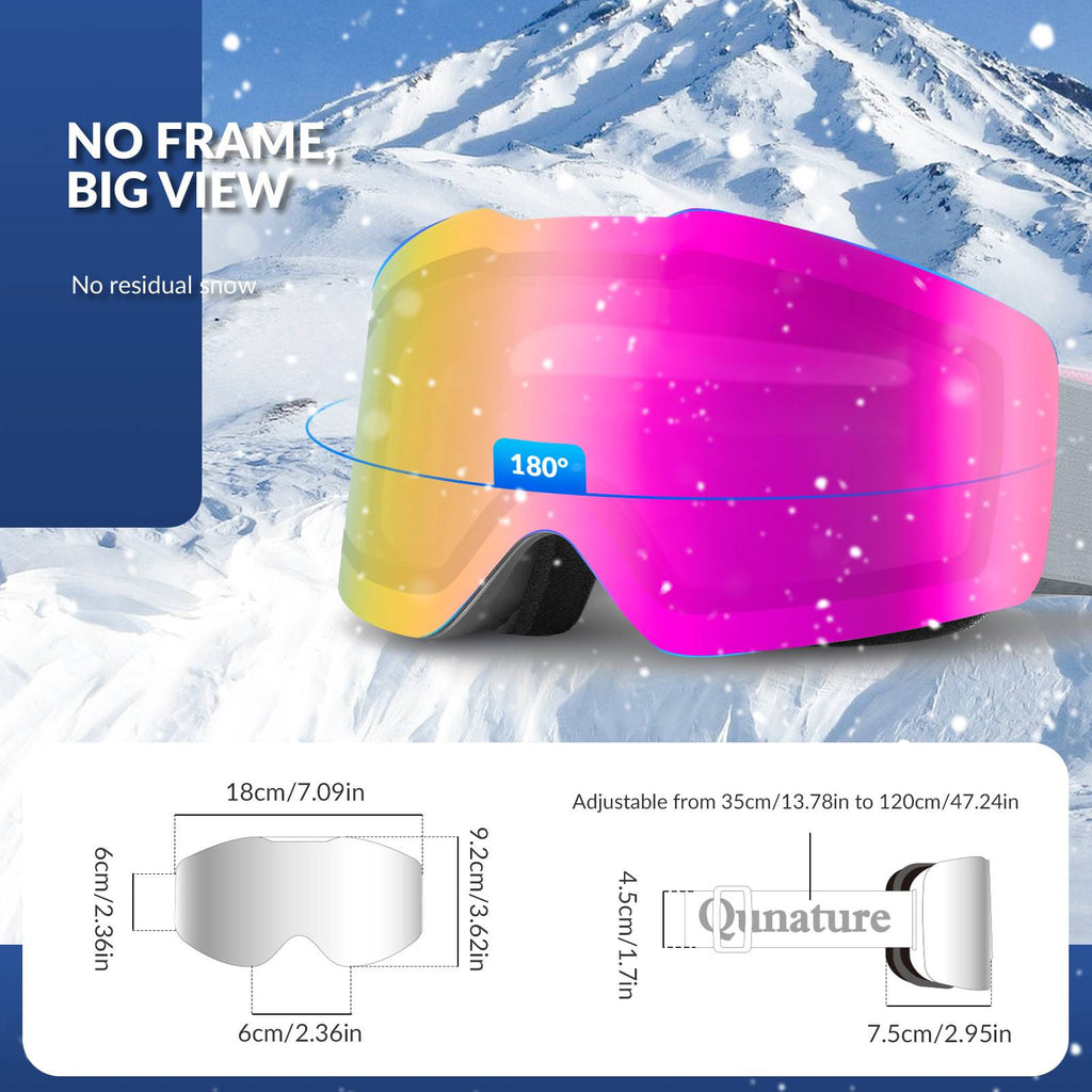 Qunature UV400 Antifog Skibrille