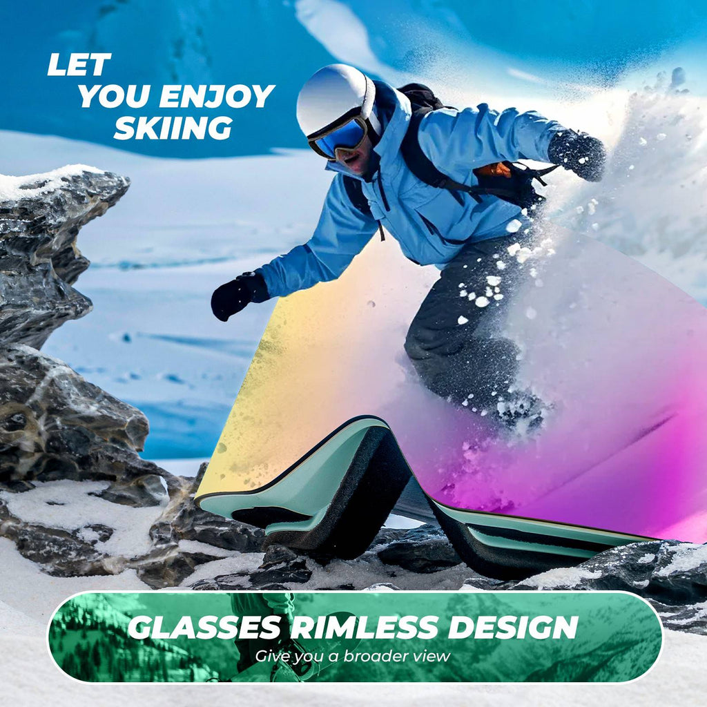 Qunature UV400 Antifog Rahmenlose Skibrille