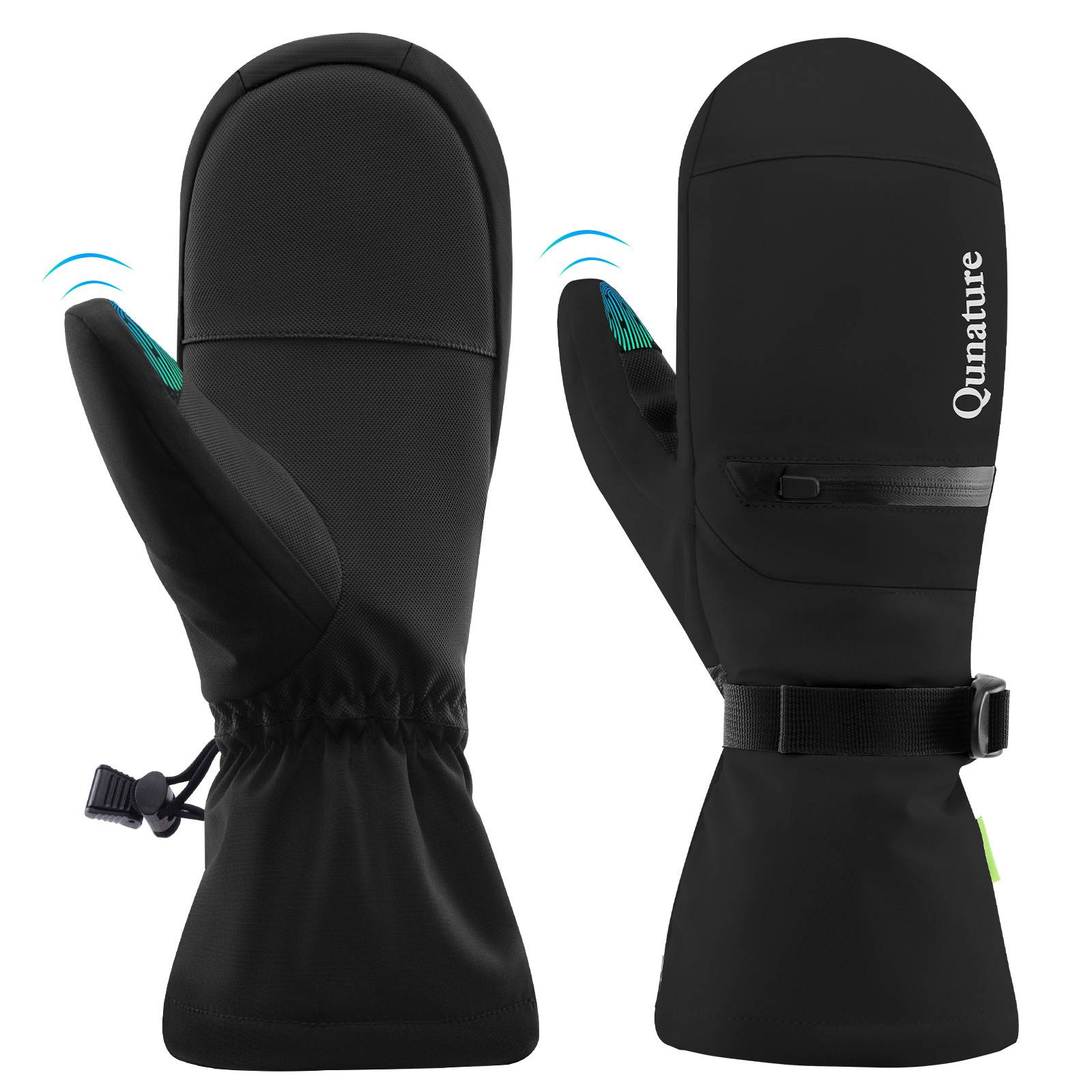 Qunature Wasserdichte Skihandschuhe XS-XL