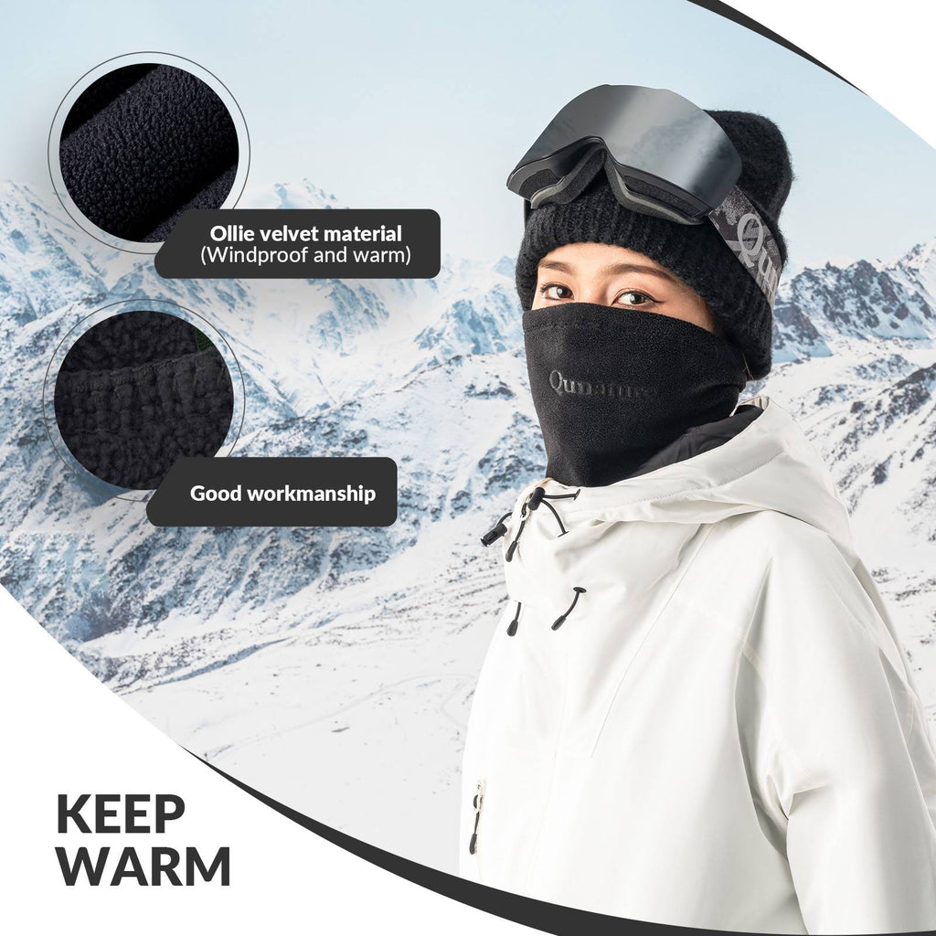 Qunature Winddichte Fleece Sturmhaube Balaclava Skimaske Warm