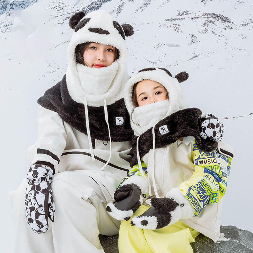 Qunature Winddichte Panda-Mütze für Kinder & Jugendliche