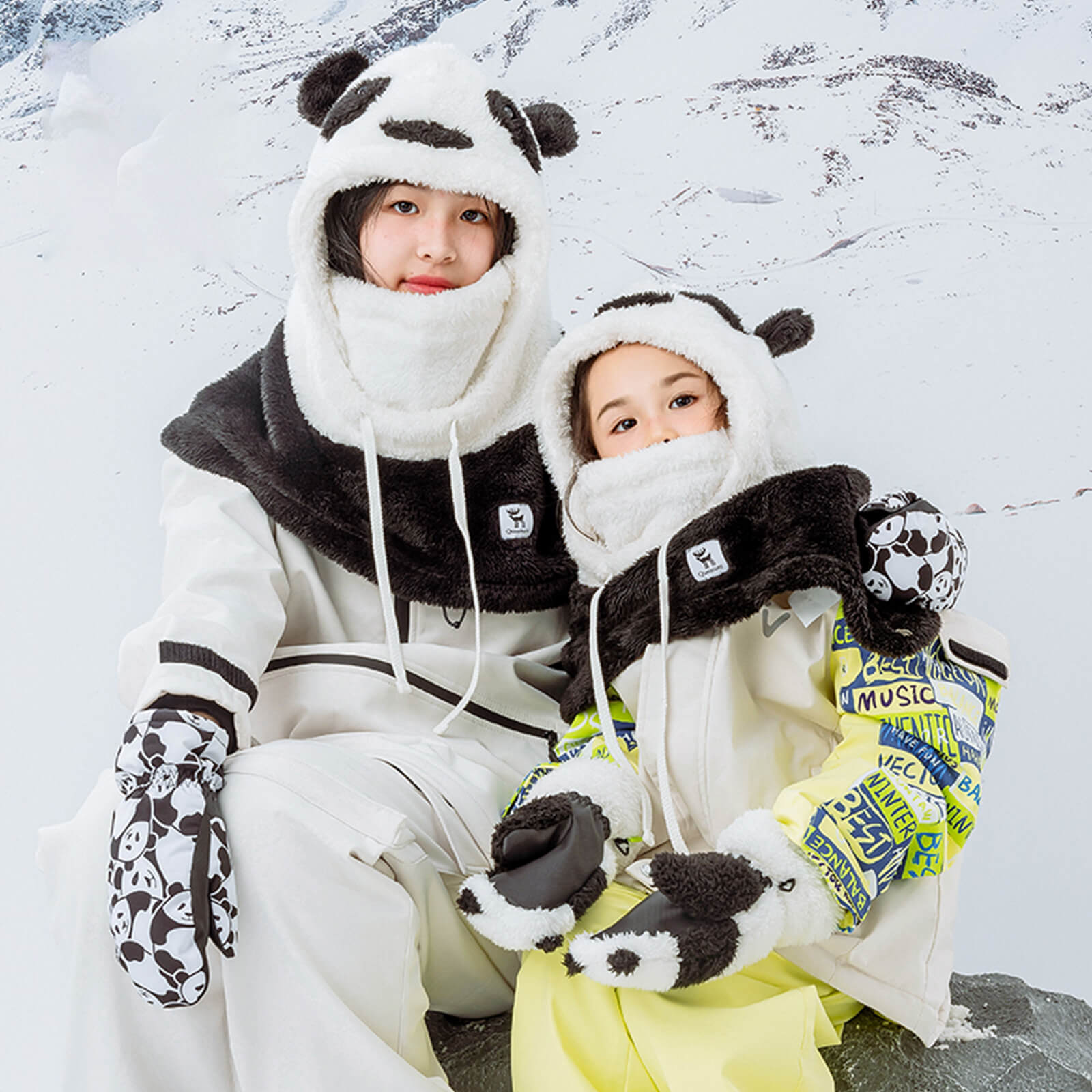 Qunature Winddichte Panda-Mütze für Kinder & Jugendliche