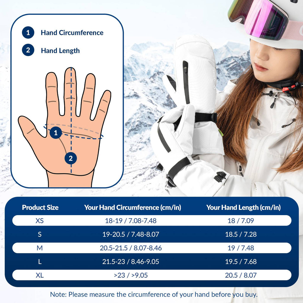 Qunature Winter Skihandschuhe für Herren & Damen