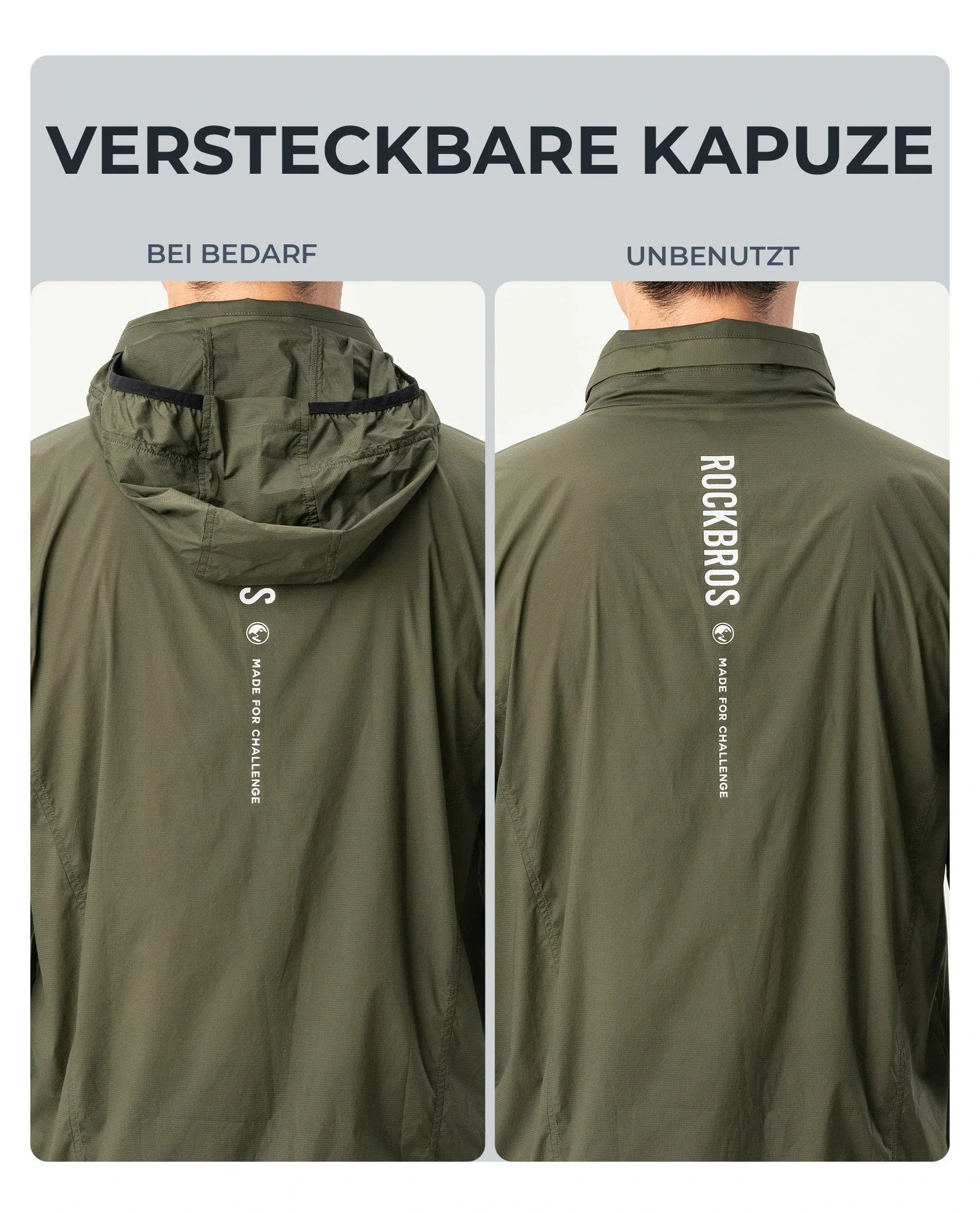 ROAD TO SKY Fahrradjacke Winddicht Atmungsaktiv für MTB & Rennrad