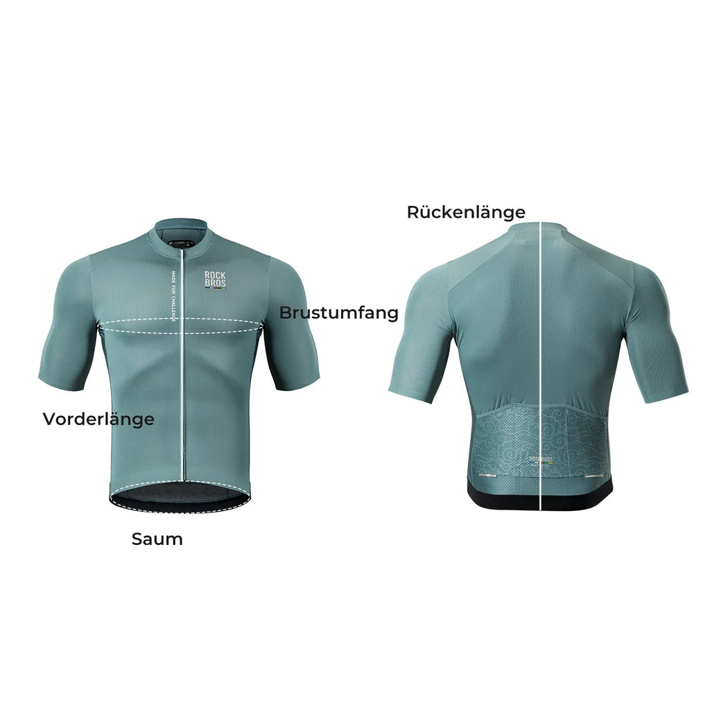 ROAD TO SKY Herren Kurzarm-Radtrikot Jersey für MTB & Rennrad