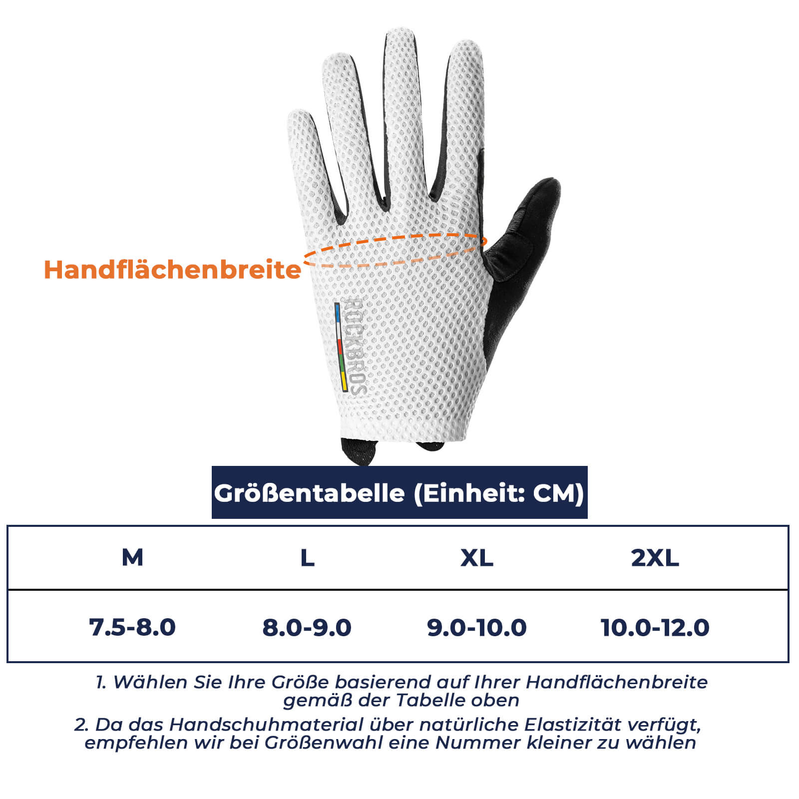 ROAD TO SKY Touchscreen Fahrradhandschuhe SBR Polsterung atmungsaktiv