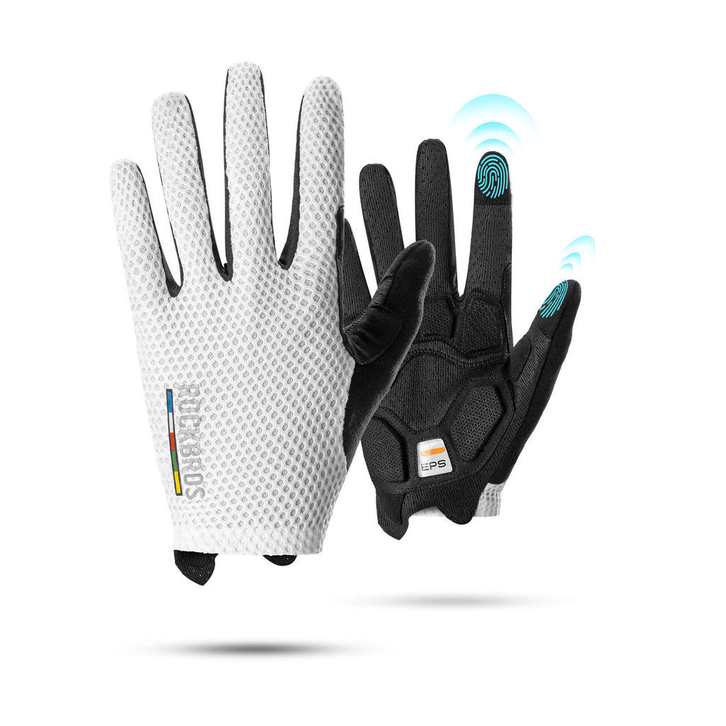 ROAD TO SKY Touchscreen Fahrradhandschuhe SBR Polsterung atmungsaktiv