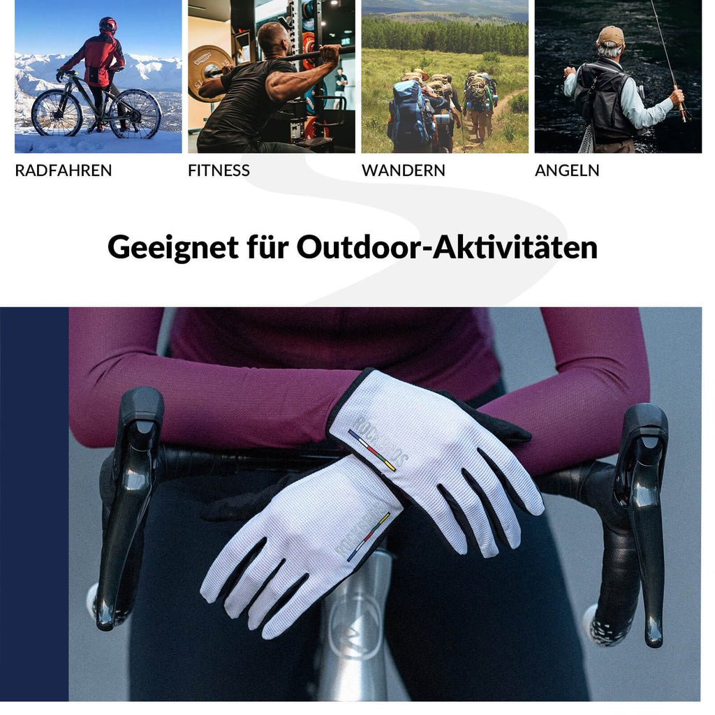 ROAD TO SKY Fahrradhandschuhe Atmungsaktiv mit Touchscreen Sommer/Frühling