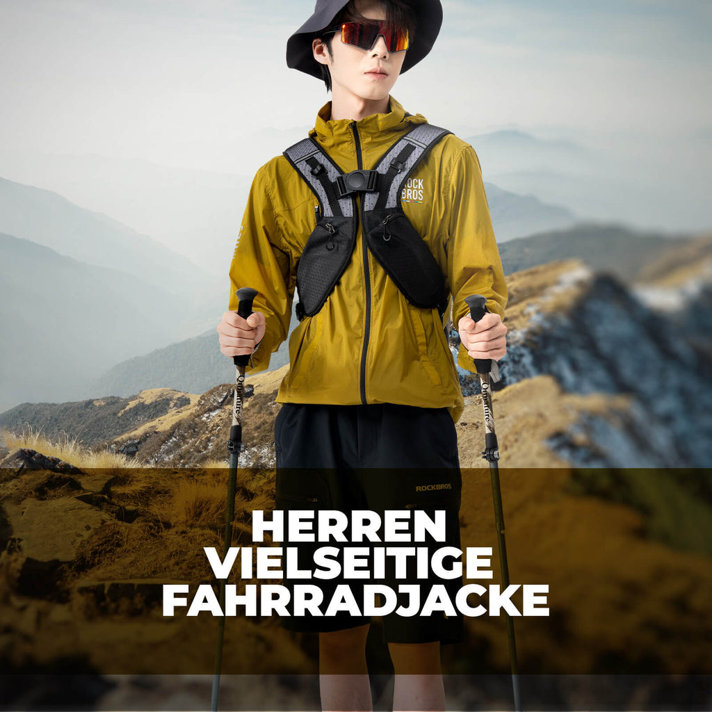 ROAD TO SKY Fahrradjacke Winddicht Atmungsaktiv für MTB & Rennrad