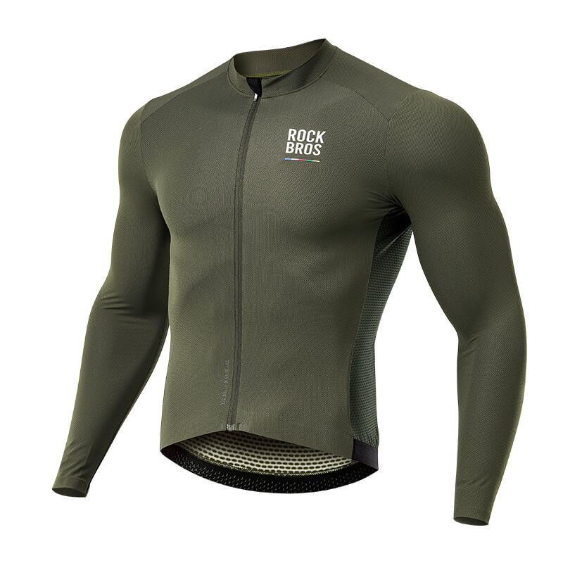 ROAD TO SKY Herren Langarm-Radtrikot Fahrrad Jersey für MTB & Rennrad