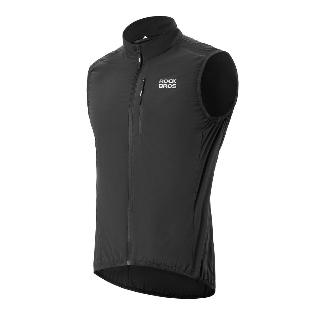 ROCKBROS Ärmellose Fahrradweste Fahrradjacke Packbar Atmungsaktiv