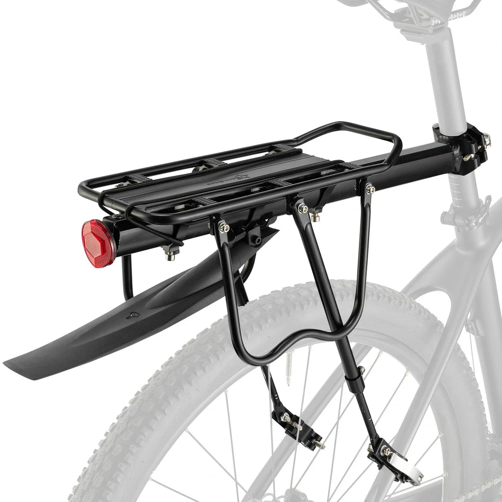 ROCKBROS Fahrrad Gepäckträger mit Reflektor und Schutzblech Aluminiumlegierung