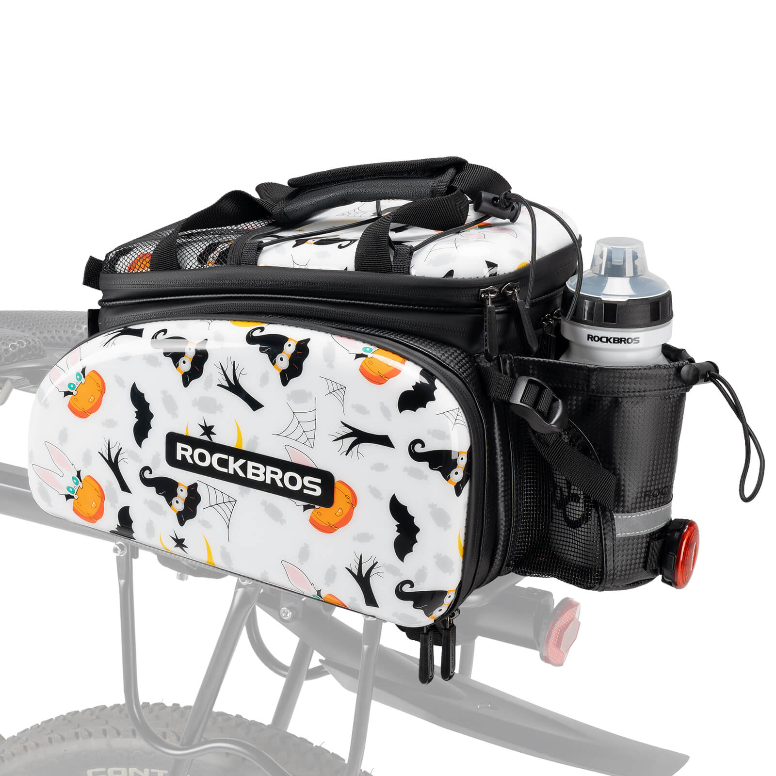 ROCKBROS Fahrrad Gepäckträgertasche 17-35L mit Regenhülle