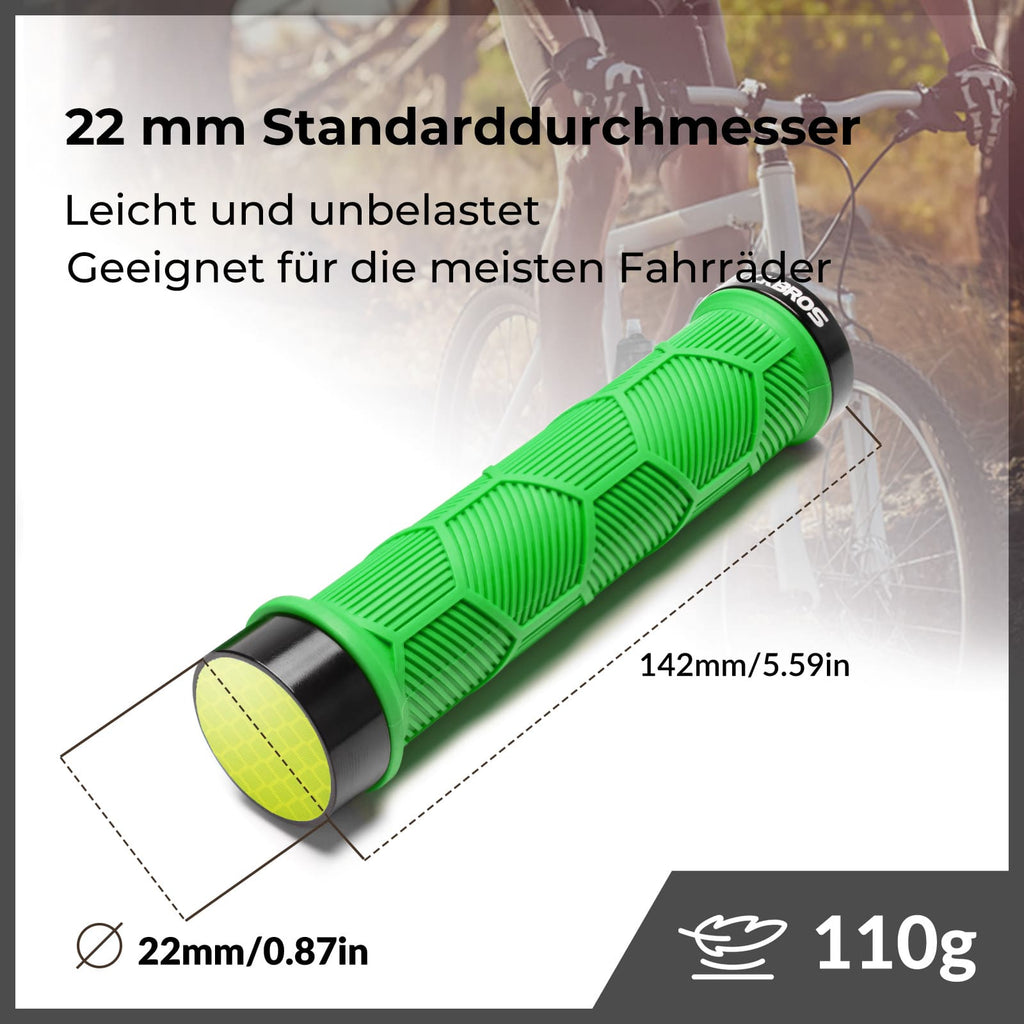Fahrrad Lenkergriffe Doppelverschluss für 22,2mm Lenke