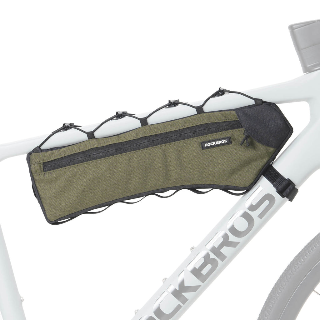 ROCKBROS Fahrrad Rahmentasche Dreiecktasche 1.9L Ultradünn & Schnellzugriff