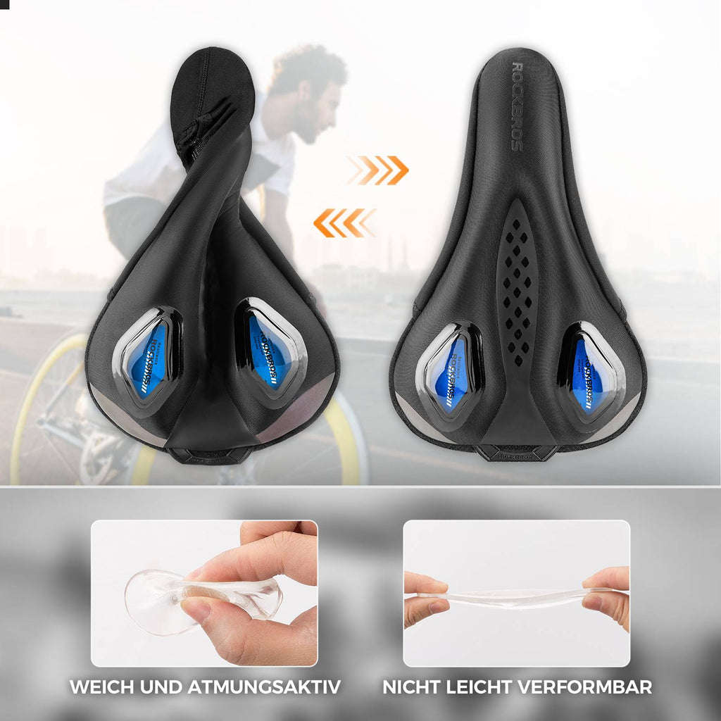 ROCKBROS Fahrrad Sattelbezug Gelüberzug für Fahrradsitz mit Wasserdichter