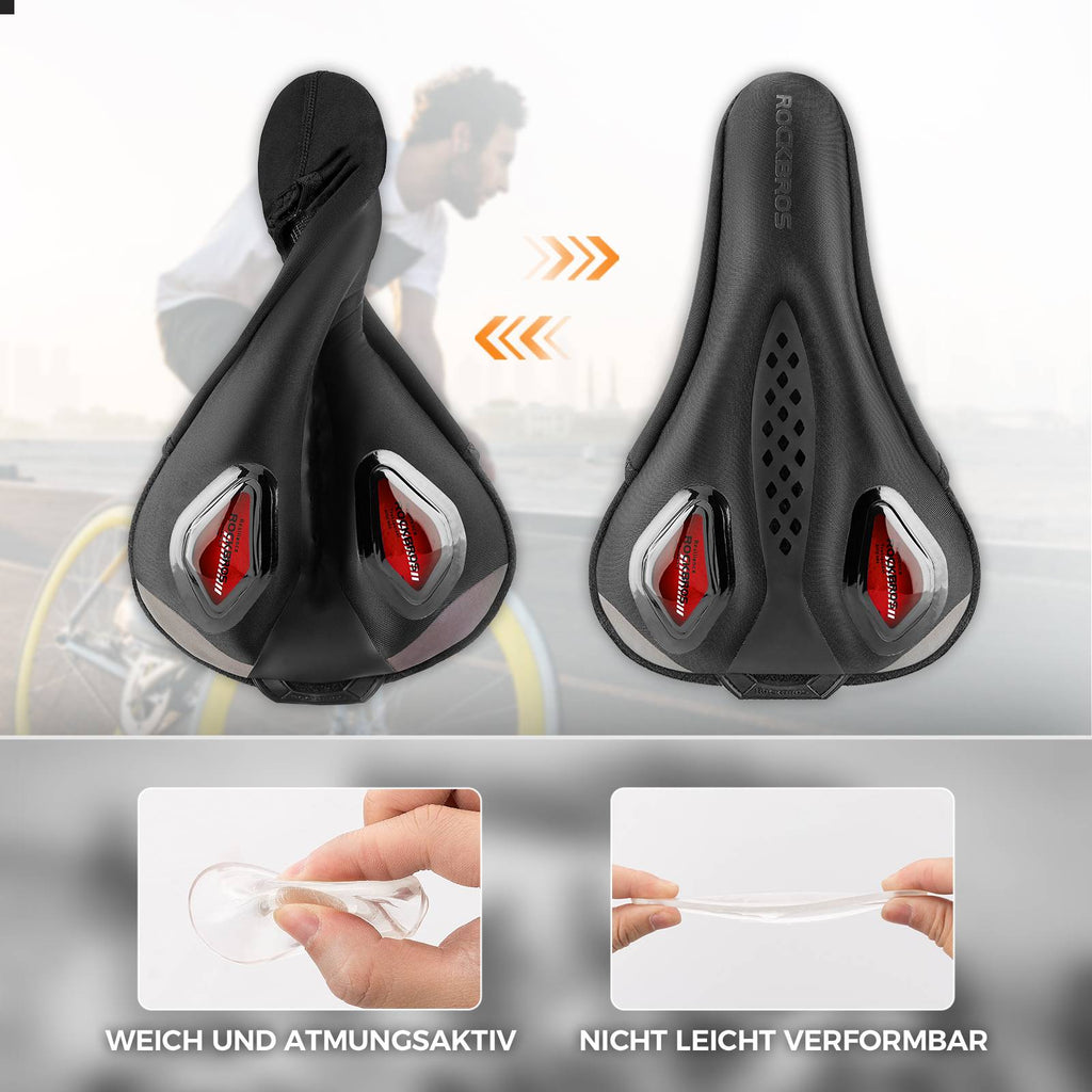 ROCKBROS Fahrrad Sattelbezug Gelüberzug für Fahrradsitz mit Wasserdichter