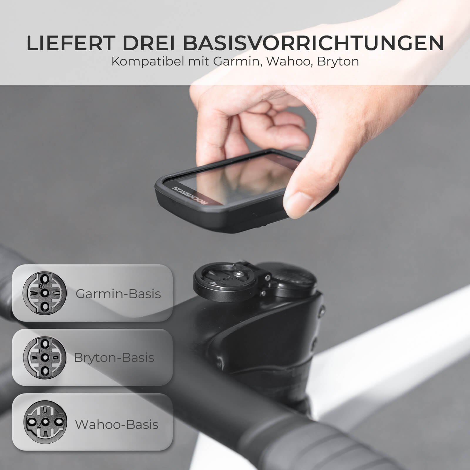 Fahrradcomputer Halterung Kompatibel mit Garmin/Wahoo/Bryton