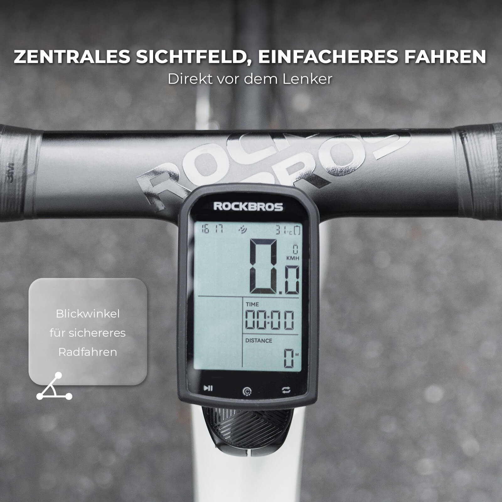 Fahrradcomputer Halterung Kompatibel mit Garmin/Wahoo/Bryton