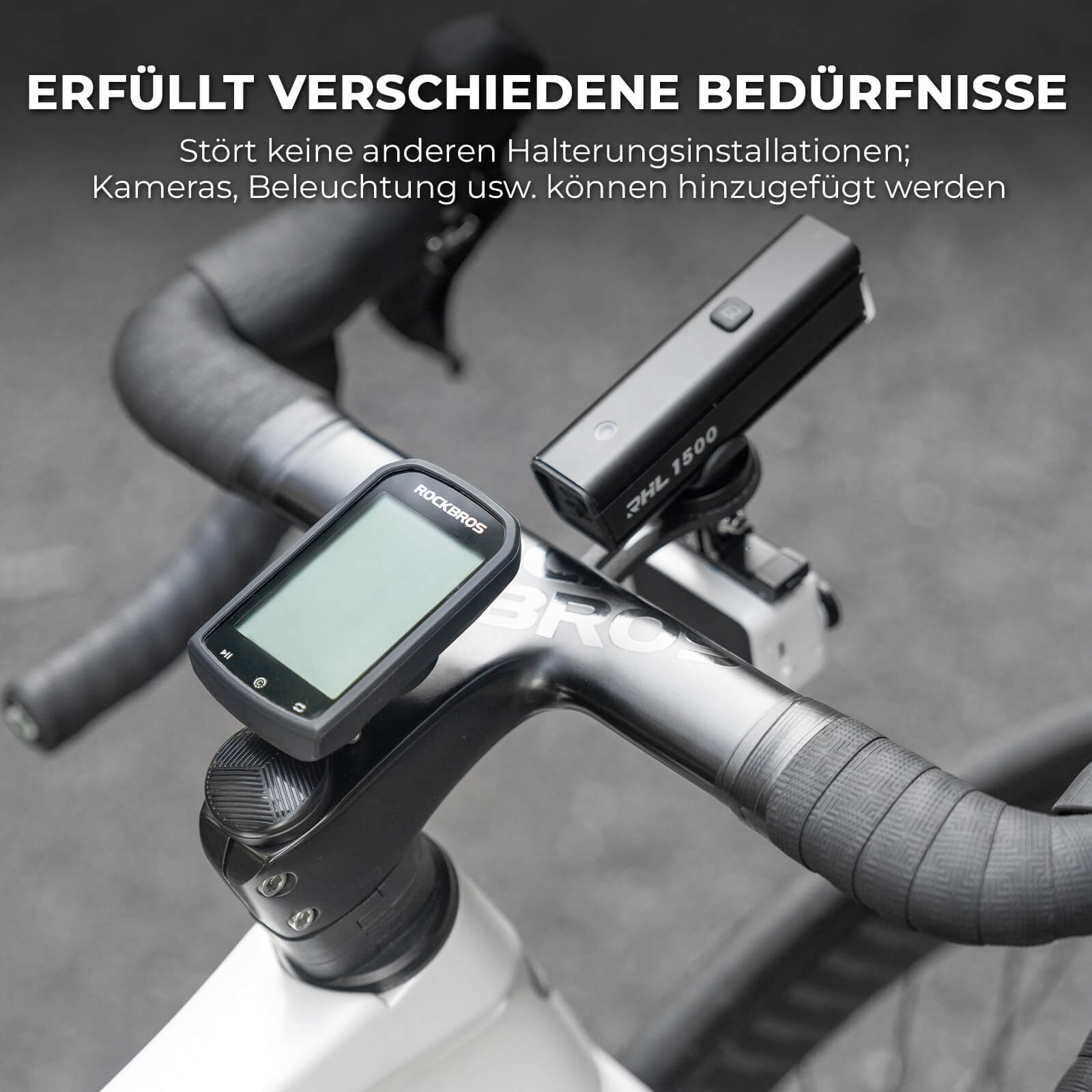 Fahrradcomputer Halterung Kompatibel mit Garmin/Wahoo/Bryton