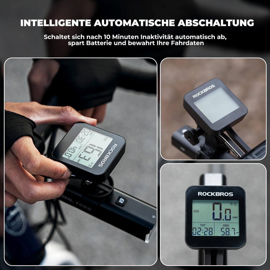 ROCKBROS Fahrradcomputer Kabellos GPS G1