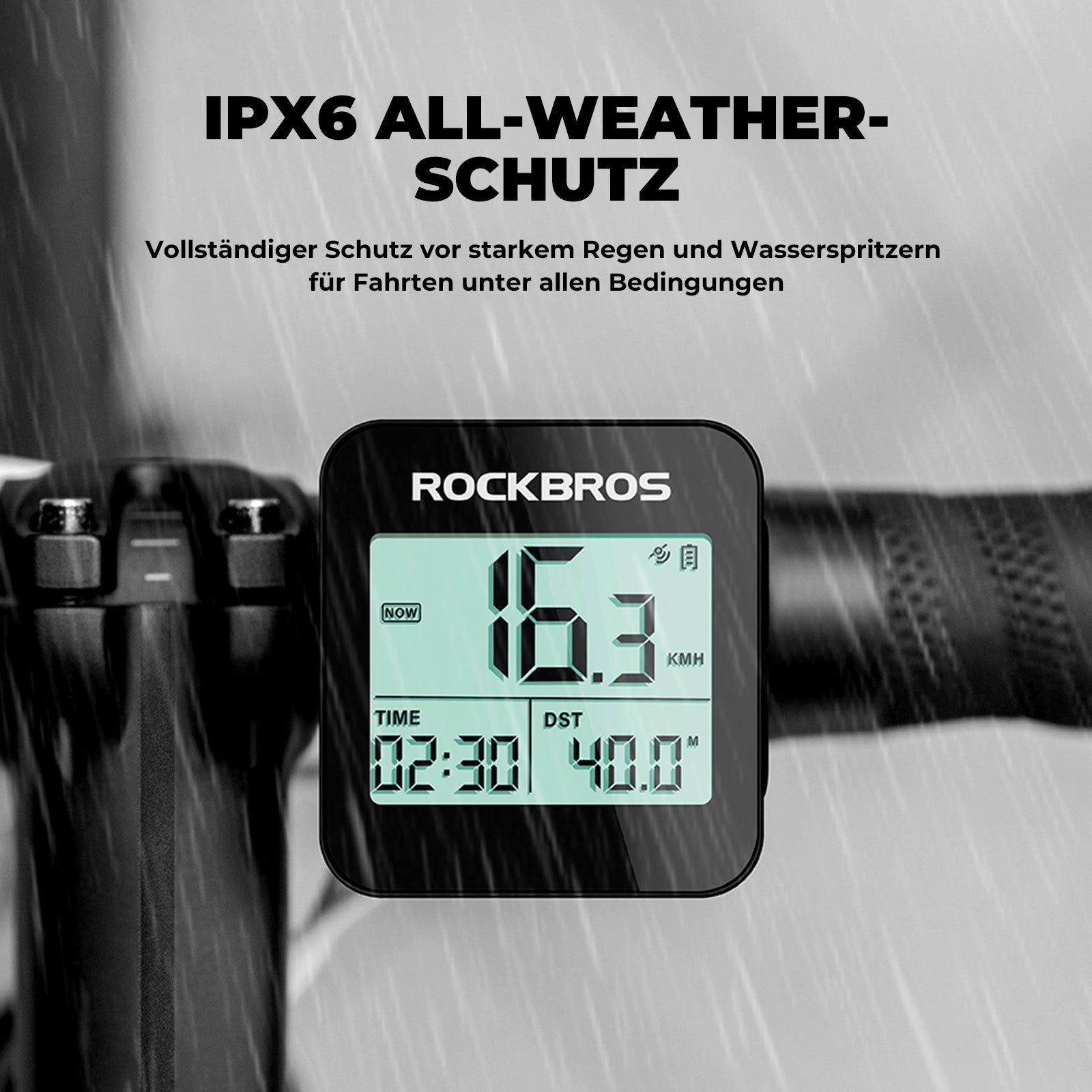 ROCKBROS Fahrradcomputer Kabellos GPS G1