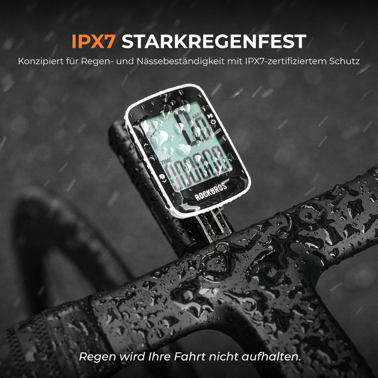 ROCKBROS Fahrradcomputer Kabellos GPS R1