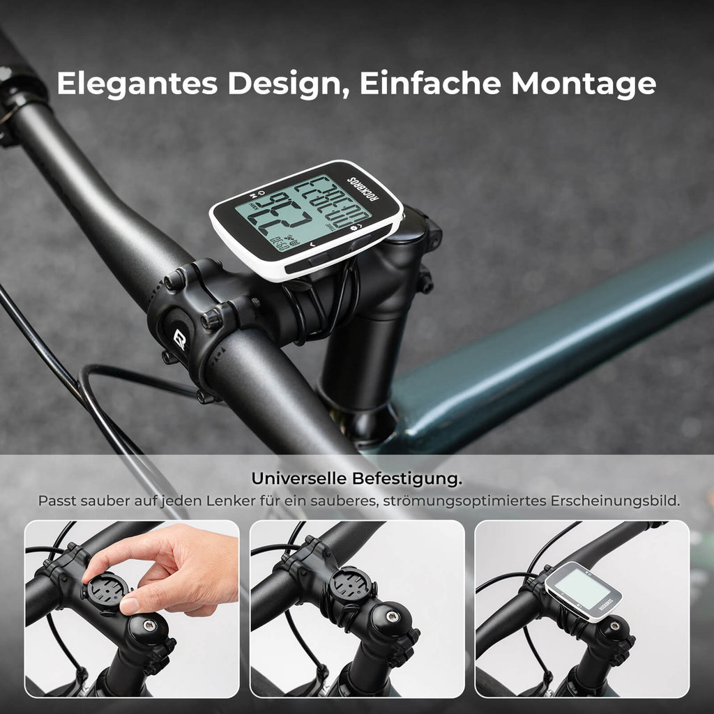 ROCKBROS Fahrradcomputer Kabellos GPS R1