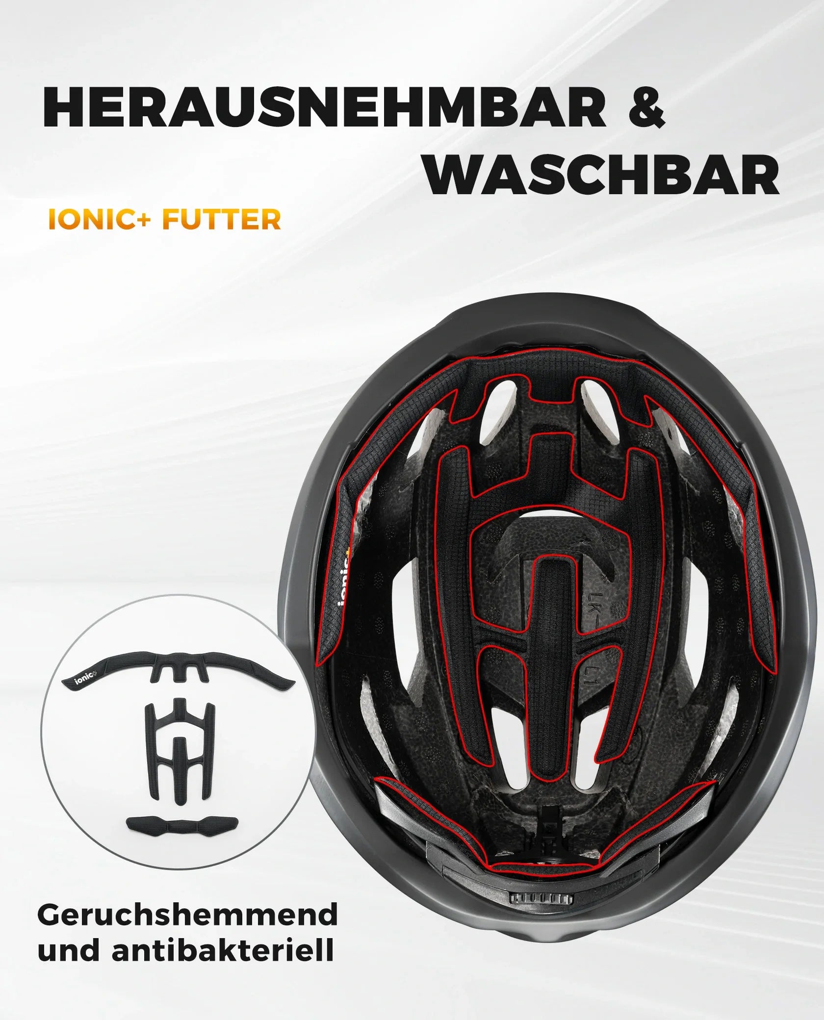 ROCKBROS Fahrradhelm Sport Mountainbike Schutzhelm Atmungsaktiv 54-58cm
