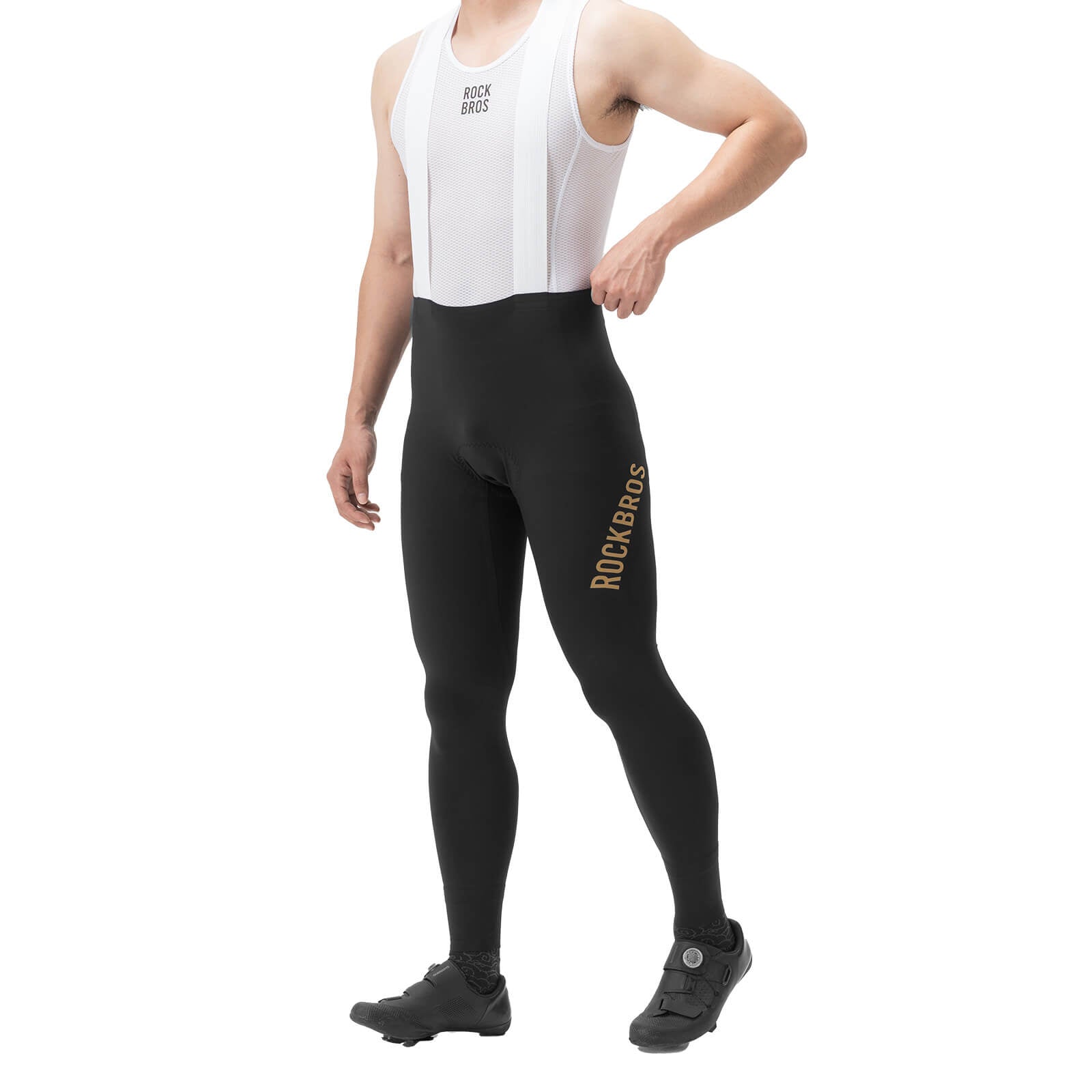 ROCKBROS Herren Fahrrad Trägerhose Lang Gepolstert
