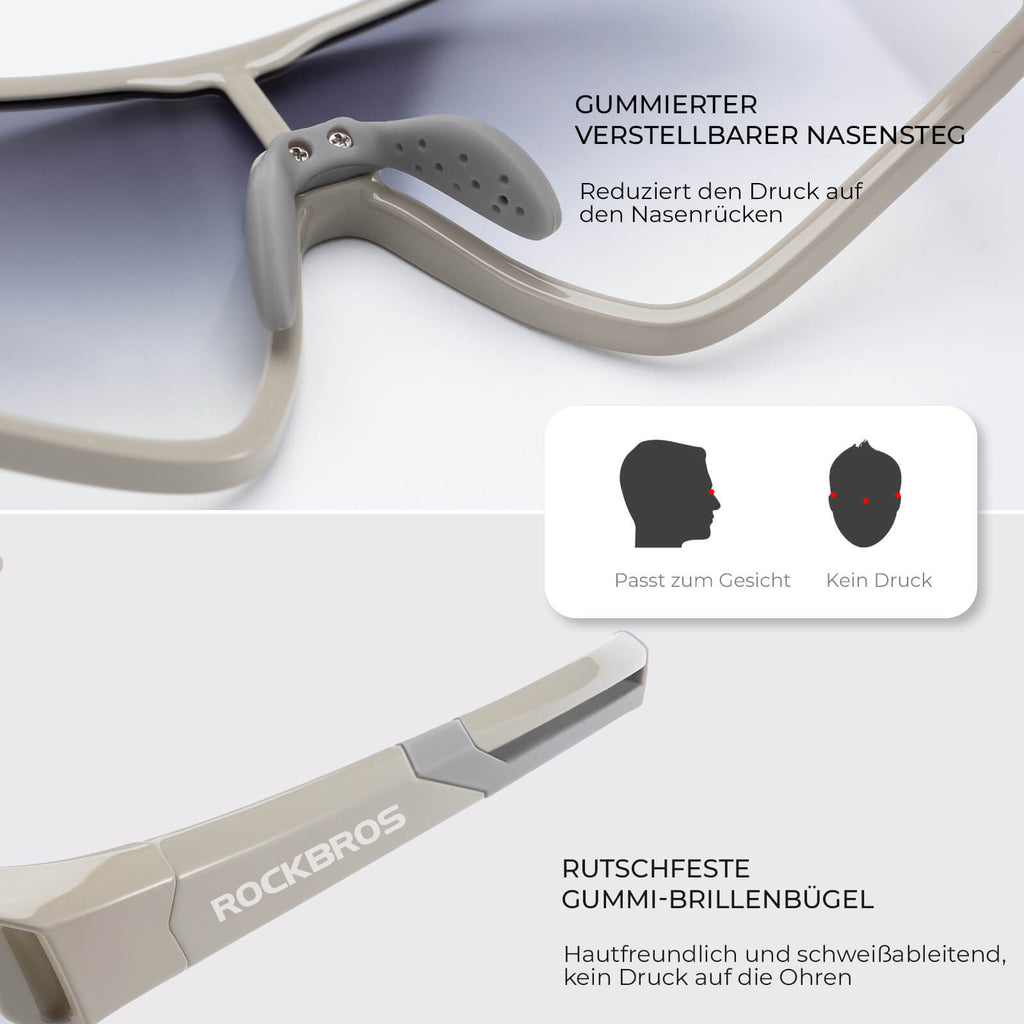 Selbsttönende Fahrradbrille für Kinder mit UV400-Schutz