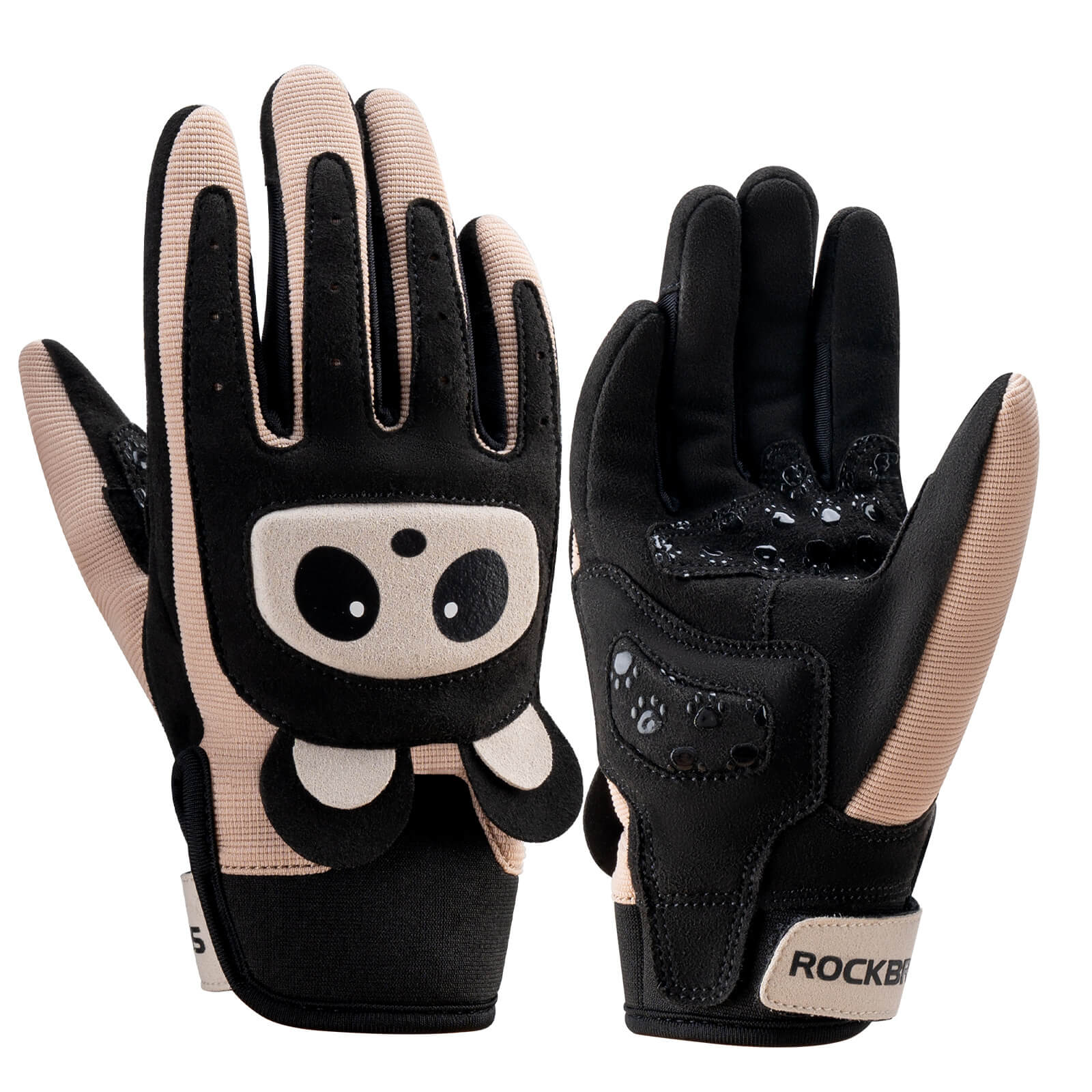 ROCKBROS Kinder Fahrradhandschuhe Atmungsaktiv & Rutschfest Mit SBR-Schutz