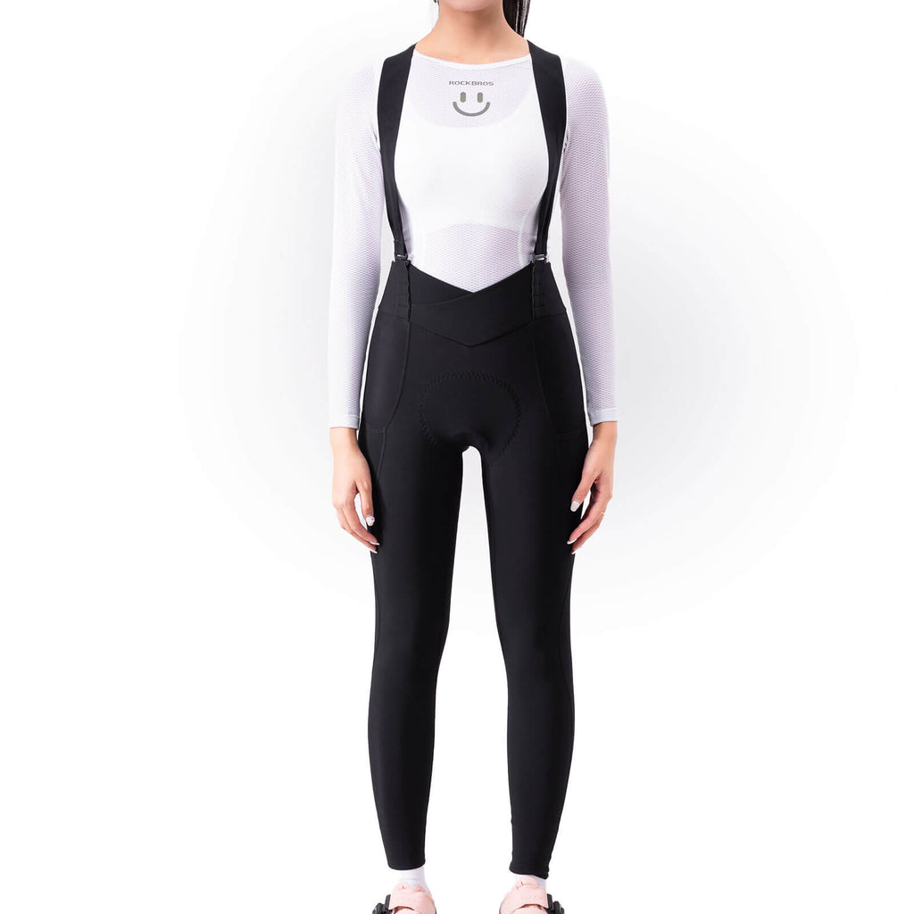 TVI Damen Trägerhose Fahrradhose Gepolstert Stoßfeste Thermo