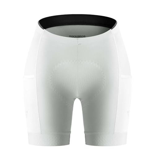 TVI Radlerhose Damen Gepolstert mit Tasche Atmungsaktive