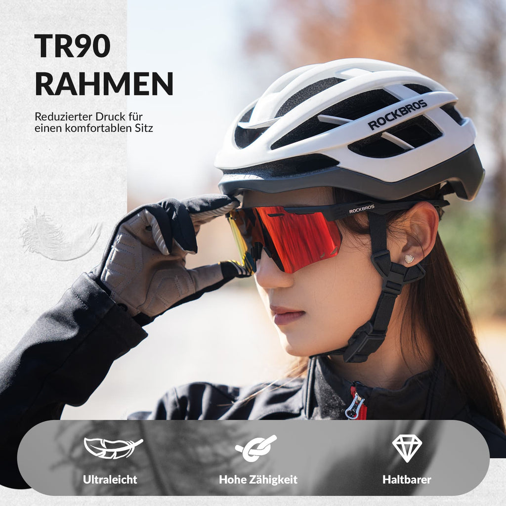 Ultraleichte Polarisierte Fahrradbrille mit UV400